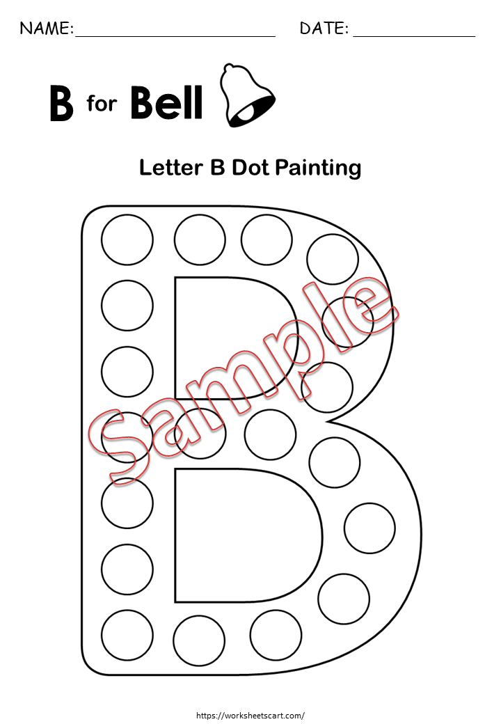 Do-a-Dot Alphabet Worksheets A-Z | 26 Printable Dot Marker Letters with Matching Pictures | Preschool Fine Motor Activity | Homeschool, WWF116