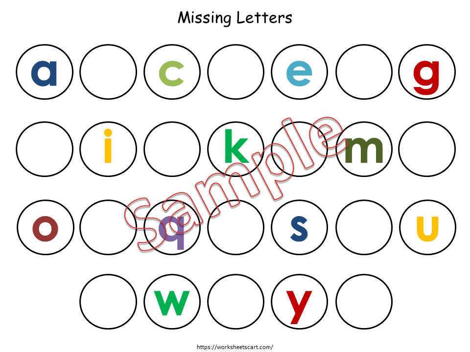 Alphabet Worksheets for Kids, Alphabet Printable, Missing Letters, Alphabet Busy Book Pages, A-Z Recognition, Preschool Activities, WWF139