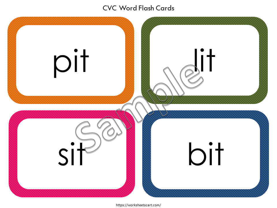 CVC Words, CVC Mat, CVC Flashcards, Word Builder, Kindergarten Phonics, Preschool Printable, Montessori, Homeschool, Educational, WWF146