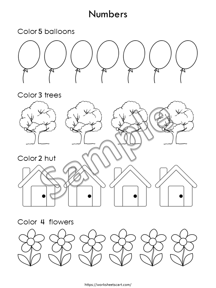 Number Tracing Worksheets 1-10 for Preschool & Kindergarten, Printable Handwriting Practice, Learning Early Math Skills, Digital Download, WWF163