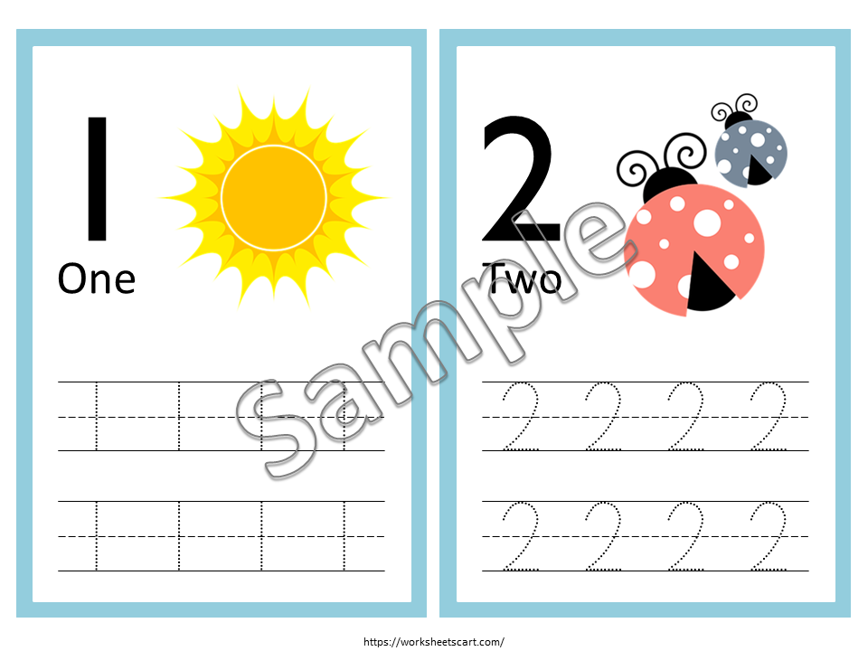 Numbers Flash Cards, Preschool Counting Flashcards, Tracing Numbers, Number Cards 1-10, Montessori Flash Cards, Learning Number Formations, WWF207
