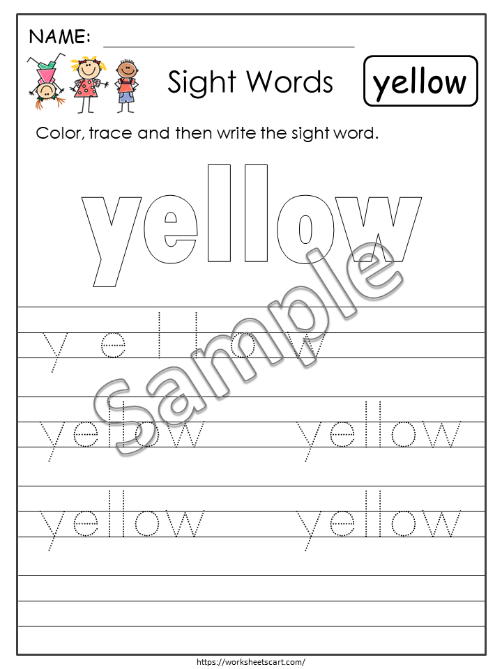 Sight Word Worksheets, Sight Words Printable, Kindergarten Sight Words, Pre Primer 40 Sight Words, Learn to Read, Phonics Book, Grade 1, WWF212