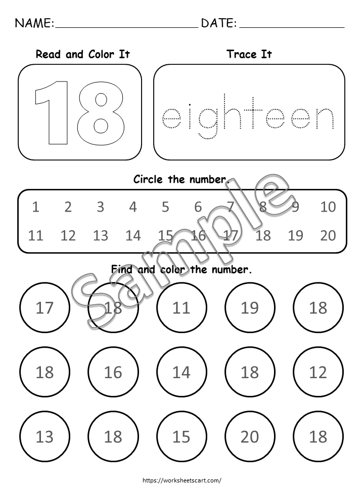 Number Worksheets, Number Tracing for Preschool, Preschool Printable, Preschool Worksheets, PreK, Beginning Math, Counting, Learning Numbers, WWF223