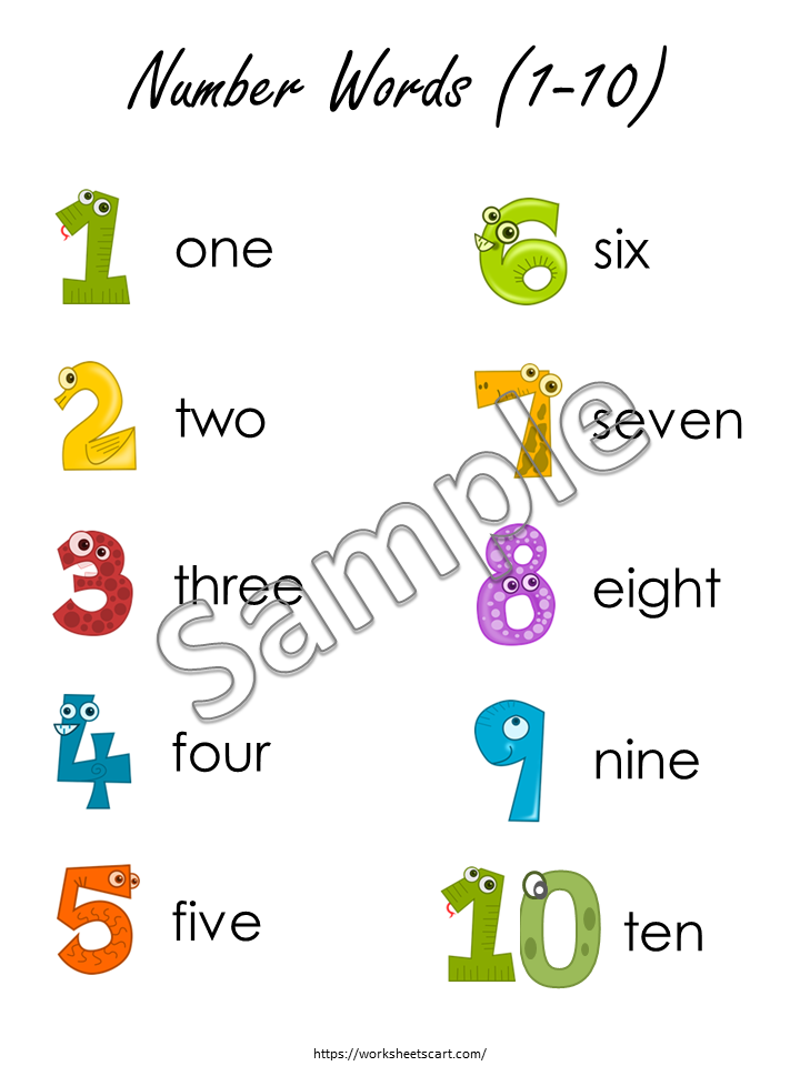Number Worksheets 1-20 Printable Preschool Math Activities & Number Tracing Worksheets, WWF223