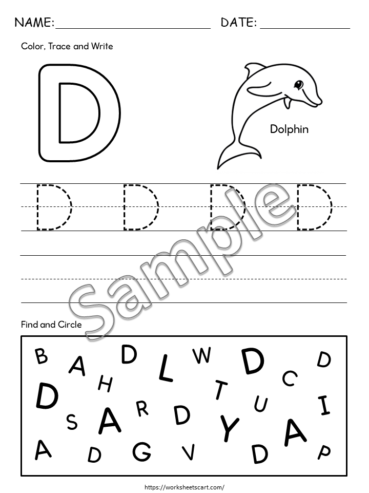Alphabet Tracing Worksheets for Kids, Printable Letter Tracing Workbook, Handwriting Practice, Kindergarten Preschool, Homeschool Montessori, WWF225