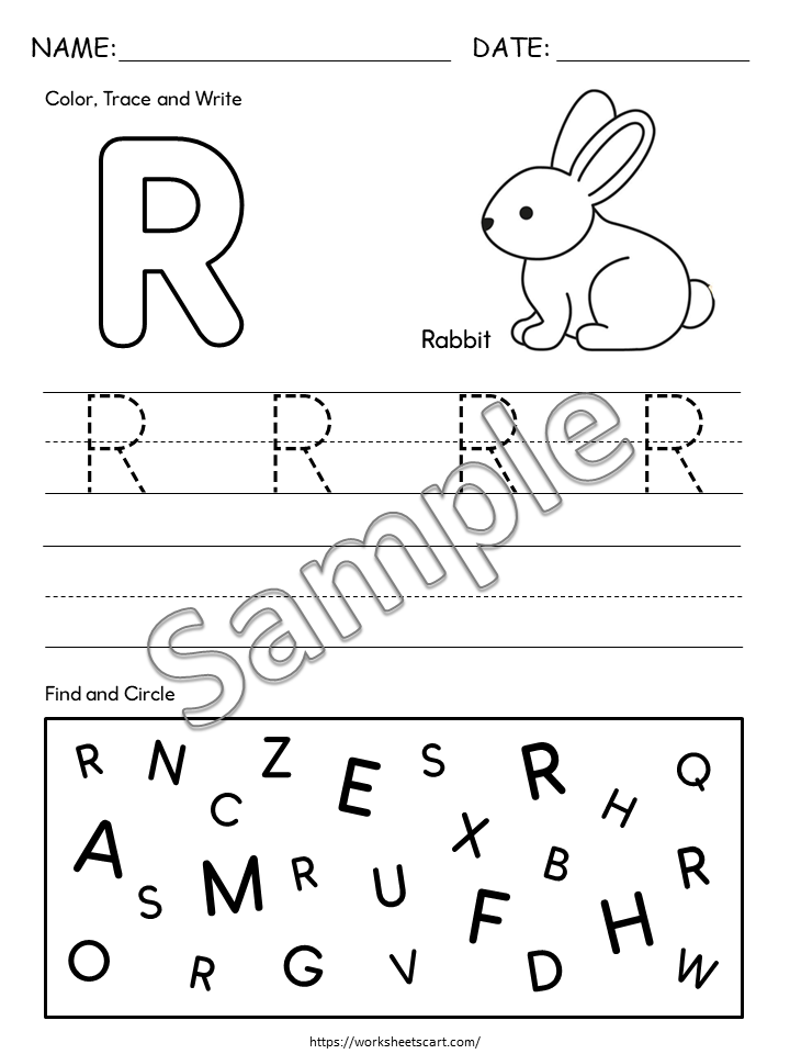 Alphabet Tracing Worksheets for Kids, Printable Letter Tracing Workbook, Handwriting Practice, Kindergarten Preschool, Homeschool Montessori, WWF225