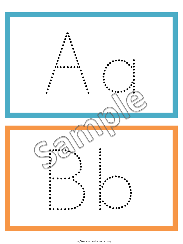 Alphabet Tracing, A to Z Cards Printable, Tracing ABC Letters for Kids, Alphabet Flashcards, Alphabet Worksheets, Kids Handwriting Practice, WWF226