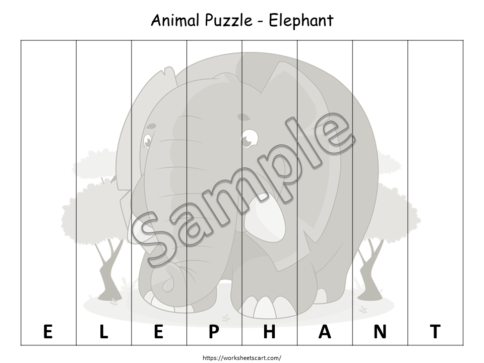 Toddler Animal Puzzle, Busy Book Pages Printable, Preschool Worksheets, Learn to Read Animal Names, Busy Binder, Toddlers Activities, WWF245