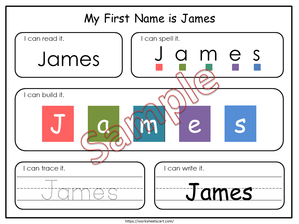 Name Mat, I Know My Name, Custom Name Tracing Sheets, First & Last Name Worksheets, Dry Erase Name Mats, Preschool Printable, Educational, WWF258