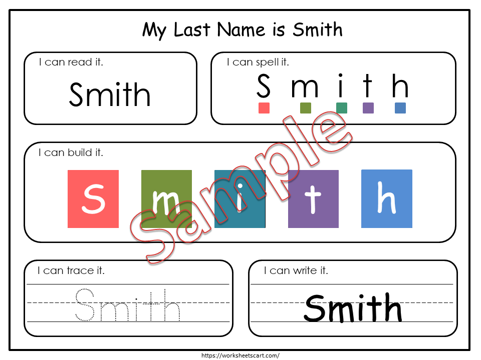 Name Mat, I Know My Name, Custom Name Tracing Sheets, First & Last Name Worksheets, Dry Erase Name Mats, Preschool Printable, Educational, WWF258