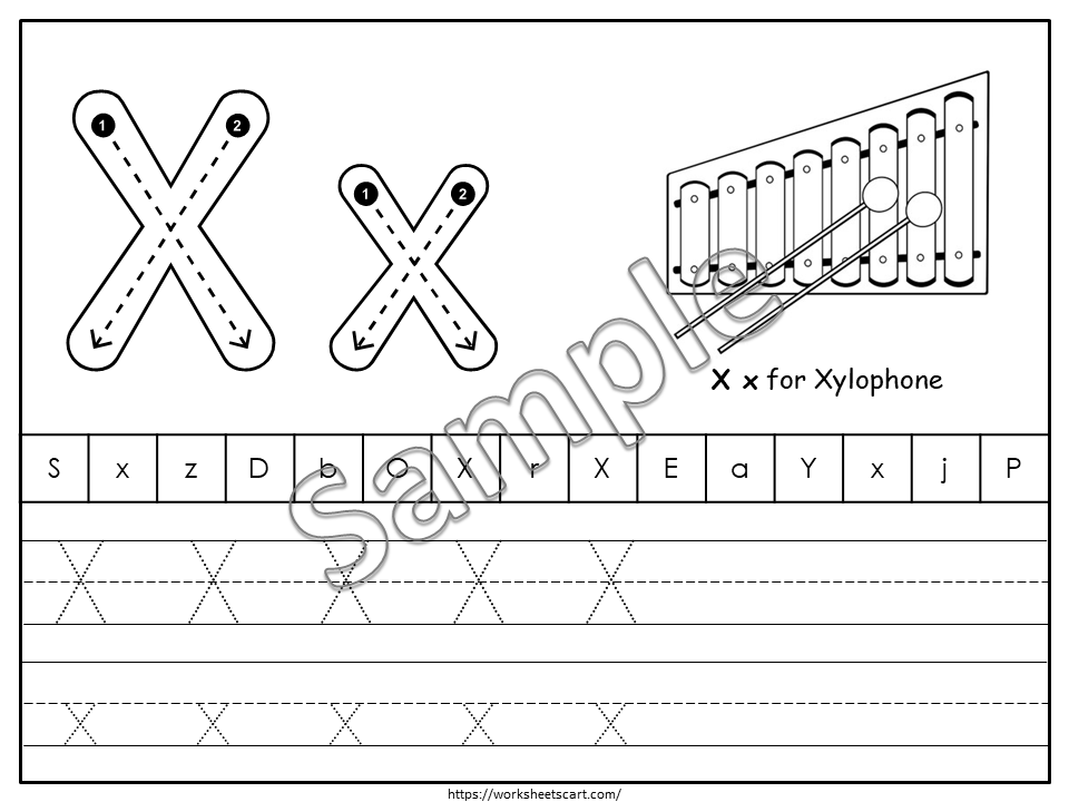 Alphabet Tracing Worksheets A-Z Printable – Uppercase & Lowercase Letter Practice for Preschool & Kindergarten, WWF281