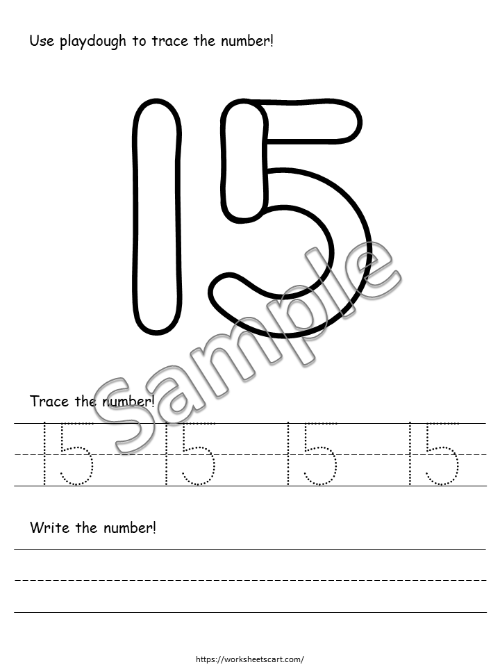 Number of the Day, Number of the Week, Numbers 11-20 Printable, Math Worksheets, Learning Binder, Preschool Curriculum, Kindergarten Tracing, WWF319