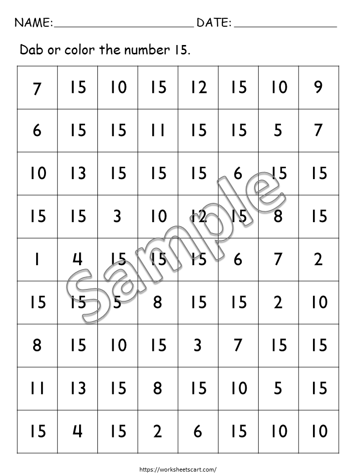 Number of the Day, Number of the Week, Numbers 11-20 Printable, Math Worksheets, Learning Binder, Preschool Curriculum, Kindergarten Tracing, WWF319