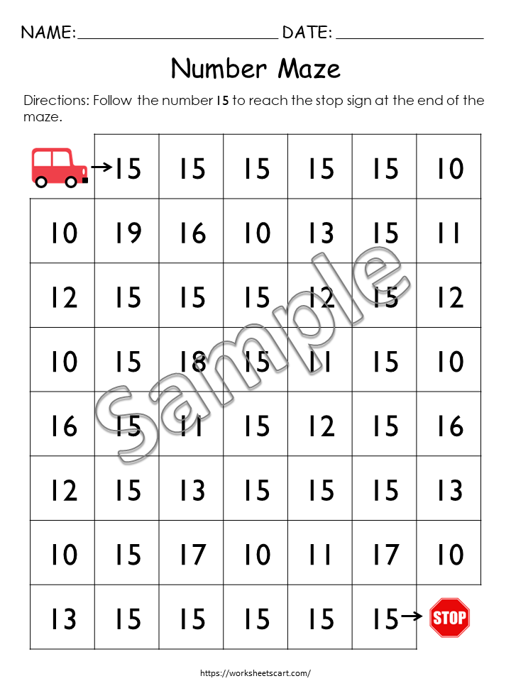 Number of the Day, Number of the Week, Numbers 11-20 Printable, Math Worksheets, Learning Binder, Preschool Curriculum, Kindergarten Tracing, WWF319