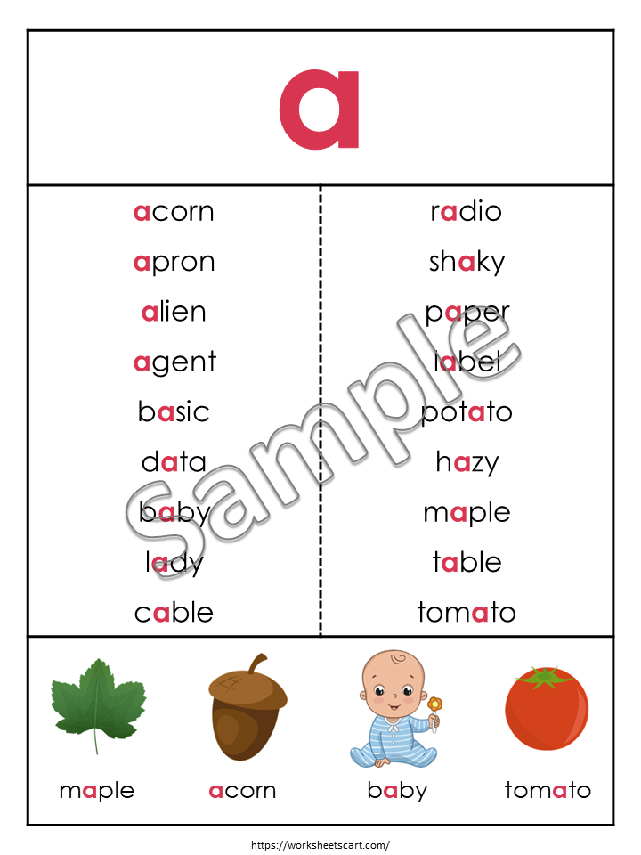 Phonics Cards, Vowel Cards, Long A Team Posters, Word Wall Printable, Color Coded Blend, Sight Words Practice, Homeschool, Reading Sheets, WWF329