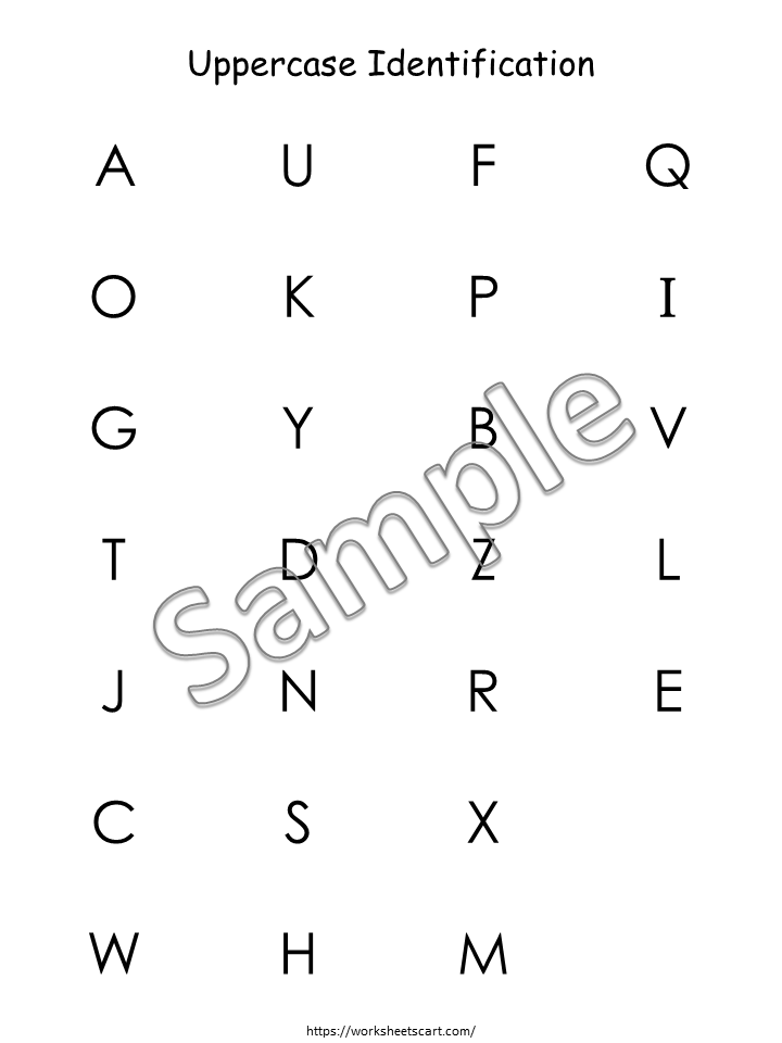 Alphabet Review and Assessment Worksheets Printable | ABC Activities | Uppercase Lowercase Matching | Letter Tracing | Phonics | ABC Order, WWF332