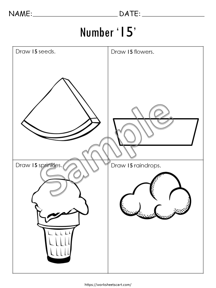 Number Worksheets for Preschool, Number Tracing Workbook, Number of the Day, Number of the Week, Numbers 1-30 for Kids, Kindergarten Math, WWF336