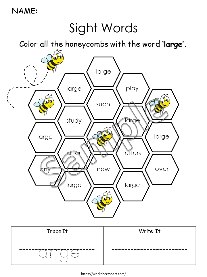 Fry Second 100 Sight Words Worksheets Printable | High Frequency Word Practice Activities for Reading Fluency & Handwriting, WWF340