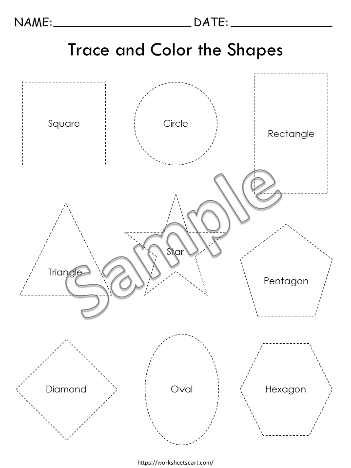 Toddler Printable worksheets, Preschool Worksheets, Kindergarten Workbook, Early Learning, Alphabet, Tracing, Numbers, Shapes, Colors, WWF345