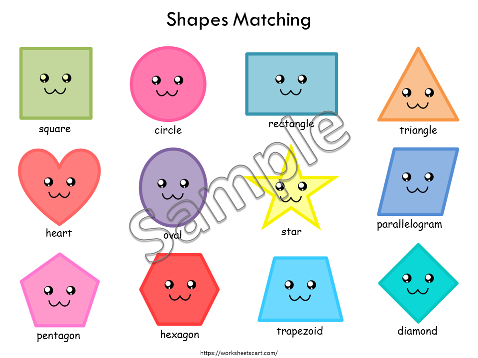 Shapes Matching Activity for Toddlers, Shapes Printable for Children, Shapes Worksheets, Preschool Curriculum, Quite Book, Busy Book Pages, WWF356