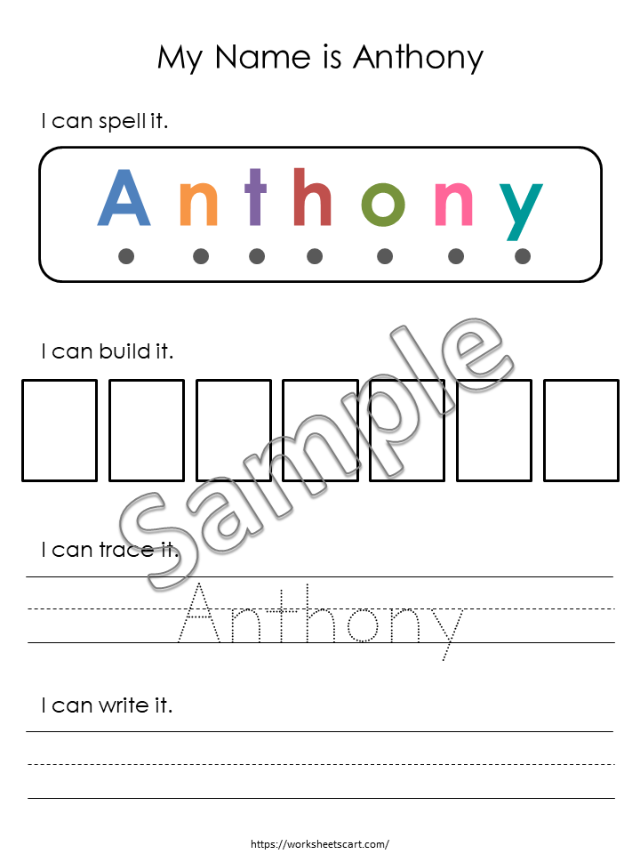 Dry Erase Name Mat, Custom Name Tracing Builder, Name Practice Sheet, Preschool Curriculum, Toddler busy book, I Can Spell My Name, WWF359