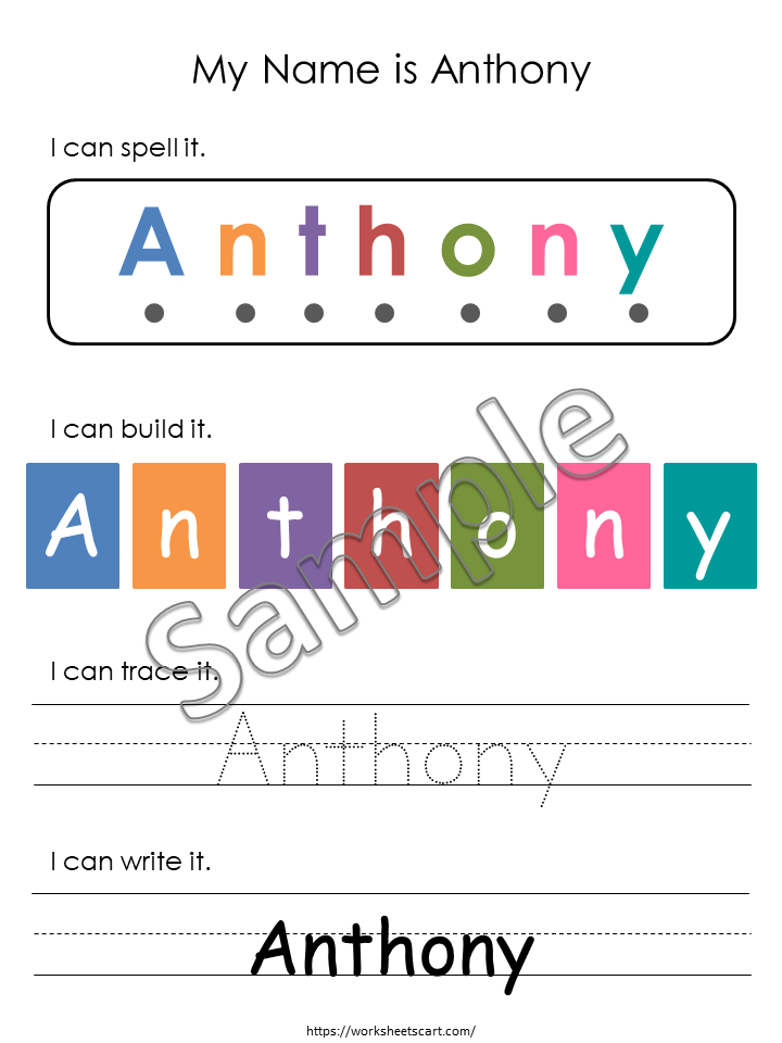 Dry Erase Name Mat, Custom Name Tracing Builder, Name Practice Sheet, Preschool Curriculum, Toddler busy book, I Can Spell My Name, WWF359