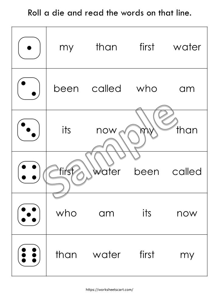 100 Printable Sight Words Bundle, Kindergarten Sight Word Worksheets, Preschool Activity Pages, Sight Word Practice, Handwriting & Spelling, WWF379