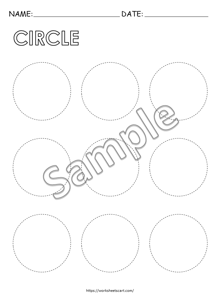 Preschool Shapes Tracing, Basic 2D Shapes, Shape Tracing Worksheets, Learning Shape Printable for Kids, Homeschool Resource, Kindergarten, WWF391