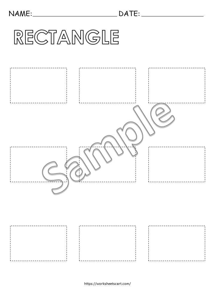 Preschool Shapes Tracing, Basic 2D Shapes, Shape Tracing Worksheets, Learning Shape Printable for Kids, Homeschool Resource, Kindergarten, WWF391