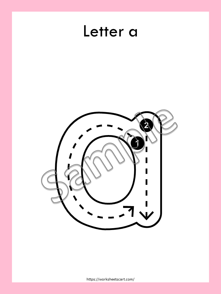 Lowercase Alphabet Tracing Worksheets | Full Page Letter Tracing a-z | Printable Handwriting Practice for Kids | Preschool Kindergarten PDF, WWF404