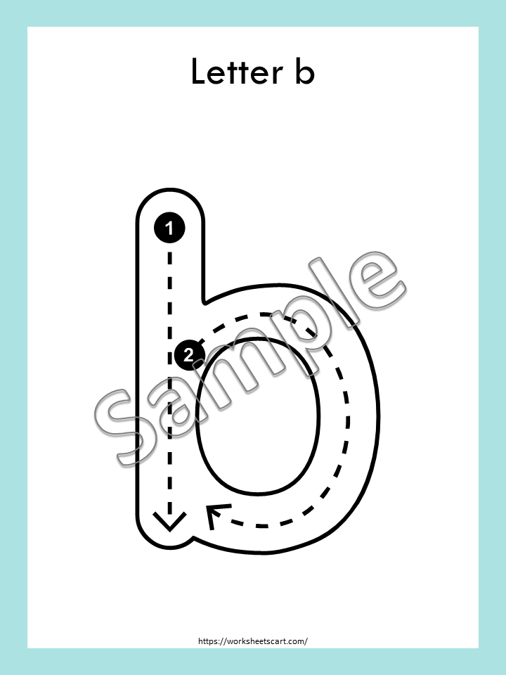 Lowercase Alphabet Tracing Worksheets | Full Page Letter Tracing a-z | Printable Handwriting Practice for Kids | Preschool Kindergarten PDF, WWF404