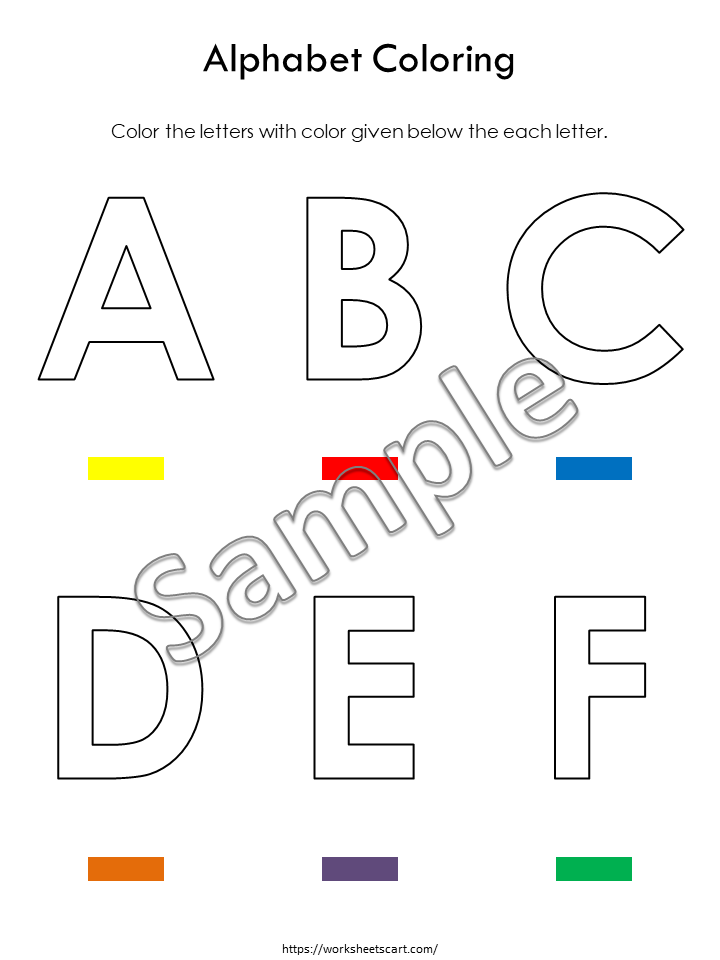 Alphabet Worksheets, Preschool Printables, Toddler Alphabet Workbook, Letters A to Z Tracing & Coloring, Letter Recognition, Alphabet Review, WWF405