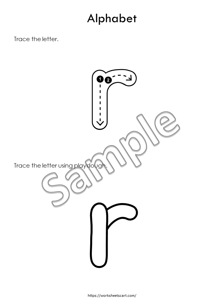 Alphabet Worksheets, Preschool Printables, Toddler Alphabet Workbook, Letters A to Z Tracing & Coloring, Letter Recognition, Alphabet Review, WWF405