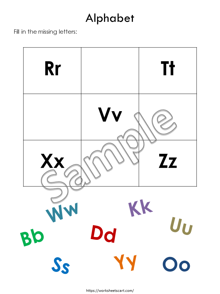 Alphabet Worksheets, Preschool Printables, Toddler Alphabet Workbook, Letters A to Z Tracing & Coloring, Letter Recognition, Alphabet Review, WWF405