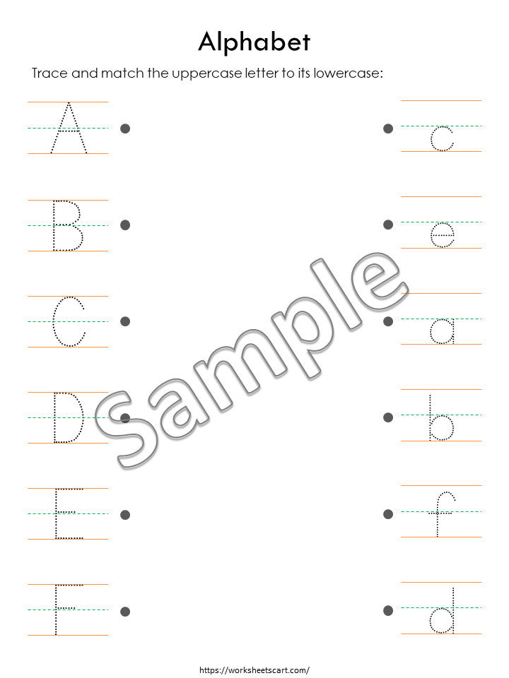 Alphabet Worksheets, Preschool Printables, Toddler Alphabet Workbook, Letters A to Z Tracing & Coloring, Letter Recognition, Alphabet Review, WWF405