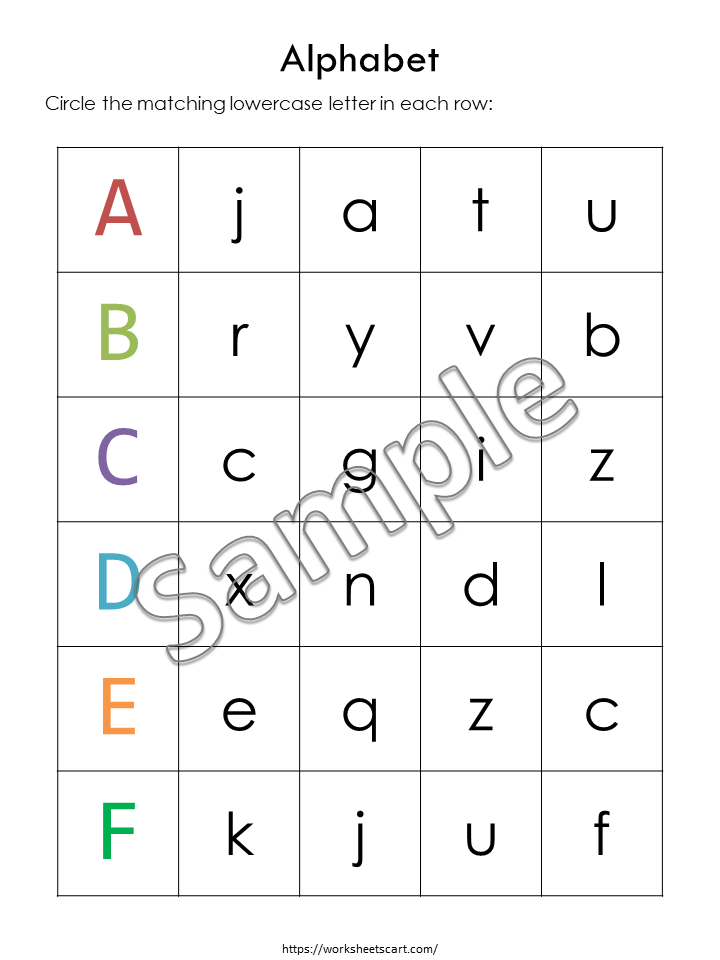 Alphabet Worksheets, Preschool Printables, Toddler Alphabet Workbook, Letters A to Z Tracing & Coloring, Letter Recognition, Alphabet Review, WWF405