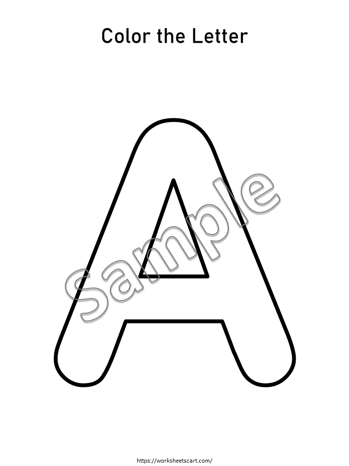 Alphabet Coloring Pages, Preschool ABC Coloring Book, Preschool Activity, Preschool Printable, Preschool Letters, Preschool Worksheets, WWF409