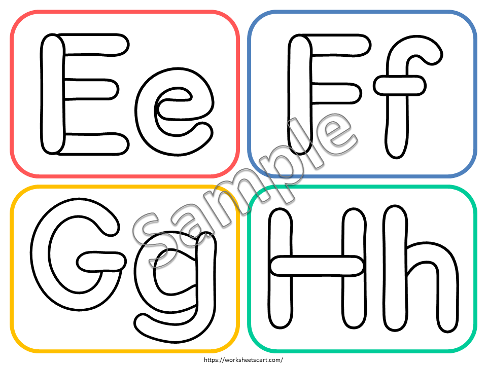 Alphabet Play Dough Mats, Preschool Play Doh Mats Printables, Toddler Activities, Letters Activities for Kids, Kindergarten Worksheets, WWF432