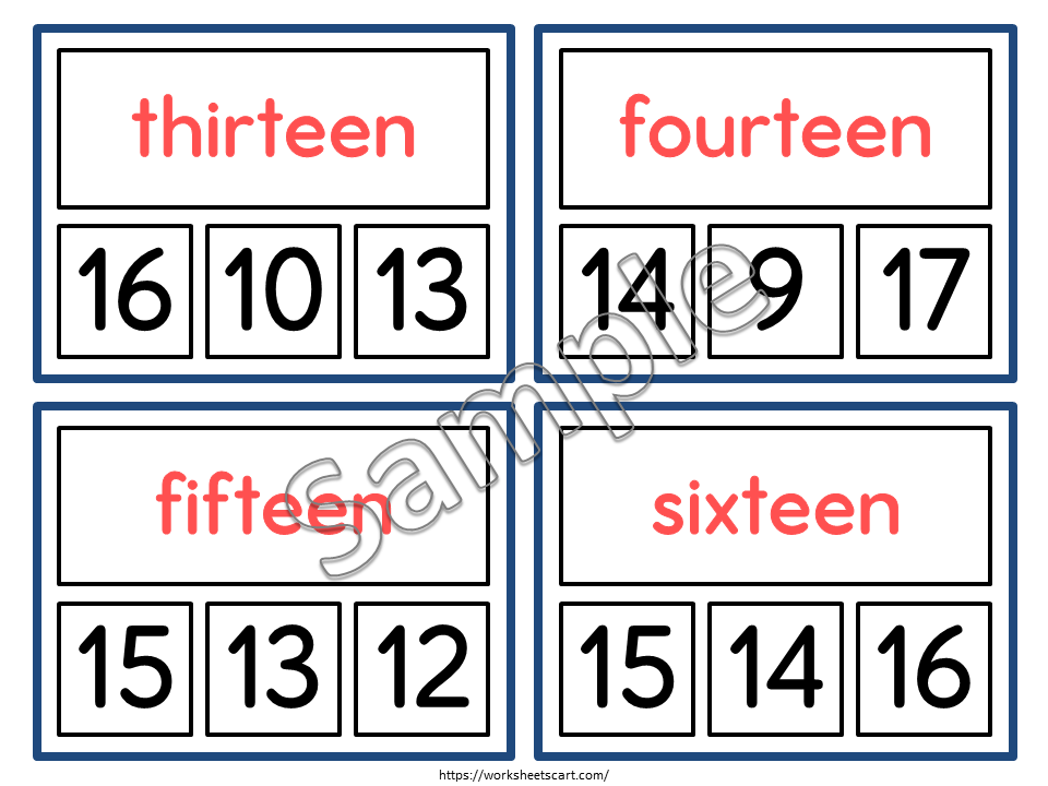 Number Clip Cards Printable – Preschool & Kindergarten Counting and Number Sequencing Math Activity, WWF449