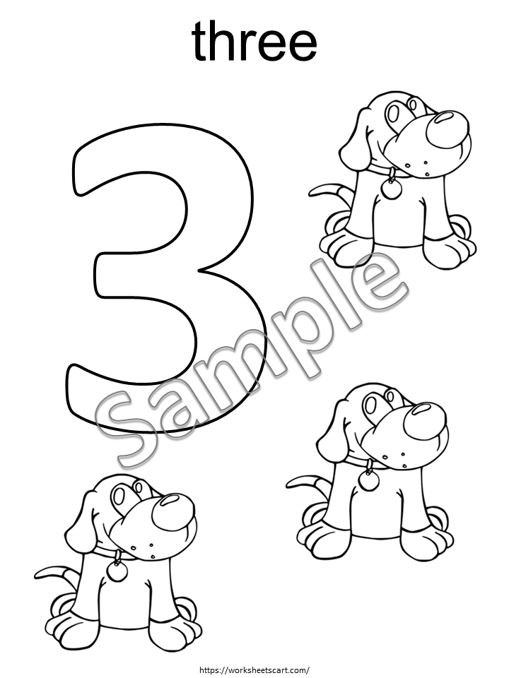 Number Coloring Pages (1-20) Printable, Preschool Worksheets, Coloring Pages for Kids, Kindergarten Activity, Homeschool, Instant Download, WWF455
