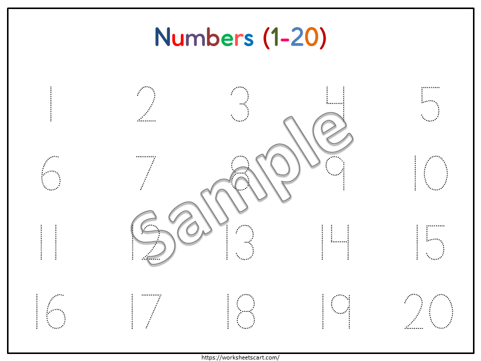 Tracing Worksheets Printable, Tracing Worksheets for Kids, Alphabet, Numbers, Days of the Week, Months of the Year, Homework, Homeschool, WWF463