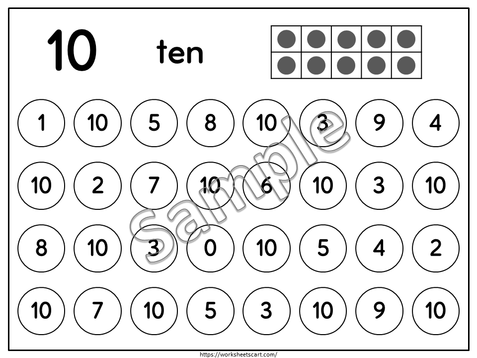 Number Search Worksheets Printable, Kindergarten Math, Numbers to 20, Counting, Instant Download, PreK, Homeschool, Teacher Resources, WWF466