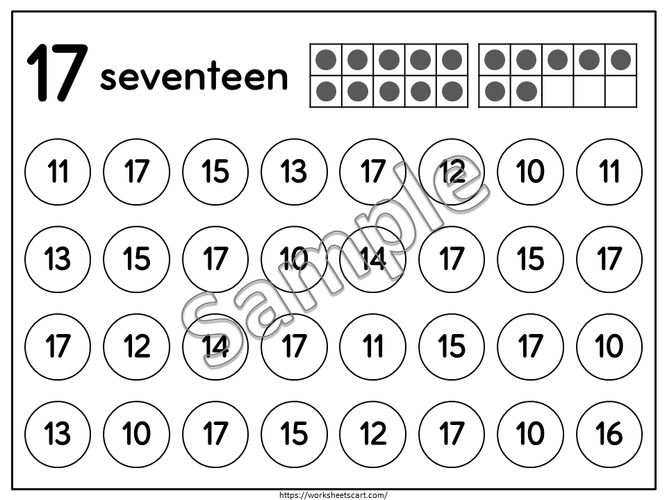 Number Search Worksheets Printable, Kindergarten Math, Numbers to 20, Counting, Instant Download, PreK, Homeschool, Teacher Resources, WWF466