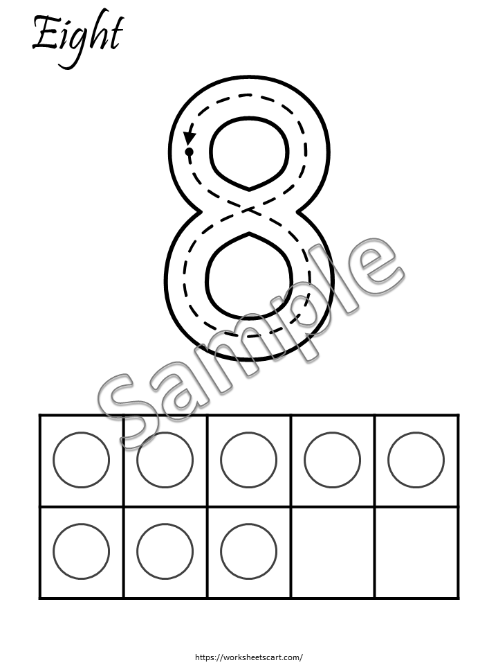 20 Number Tracing Worksheets, Traceable Numbers, Preschool Worksheets, 1-20 Printable Number Tracing, Playdough Mats, Handwriting Practice, WWF475