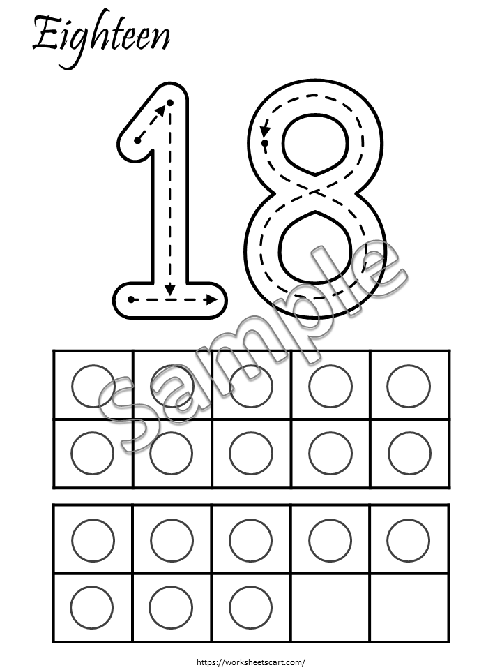 Number Playdough Mats 1–20 Printable | Ten Frame Counting & Number Tracing Worksheets for Preschool & Kindergarten, WWF475