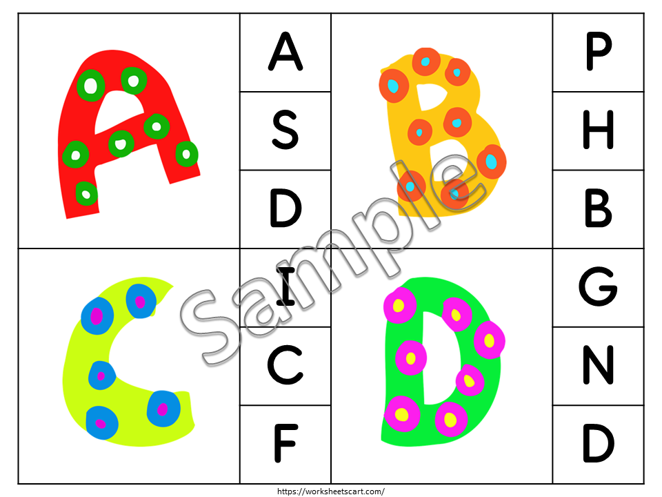 Alphabet Clip Cards Phonics, A-Z Letters Flashcards, Alphabet Matching Activity, Letter Sounds, Preschool Printable, ABC Cards, Kindergarten, WWF480