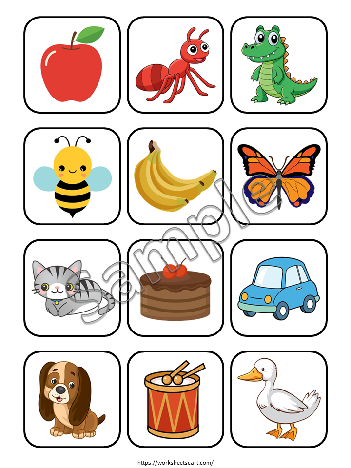 Beginning Sound Letter Matching Game | Alphabet Phonics Activity | Preschool and Kindergarten | Read and Trace Letters | Preschool Literacy Center | ABC Sound Match, WWF498