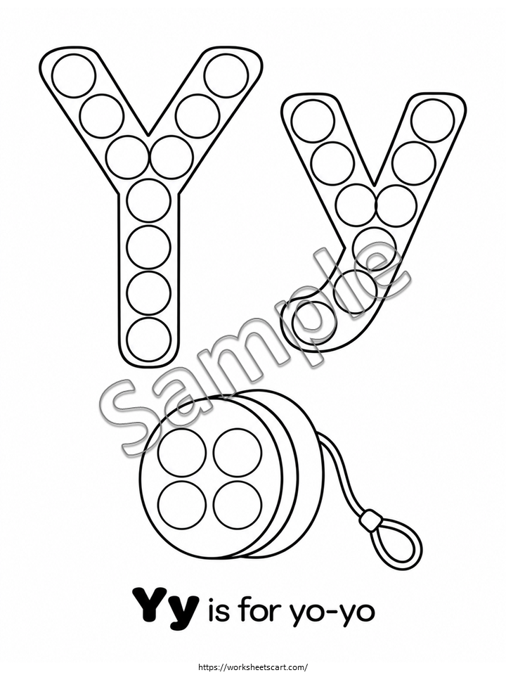 Alphabet Do a Dot Worksheets A-Z | Preschool Dot Marker Printables, WWF579