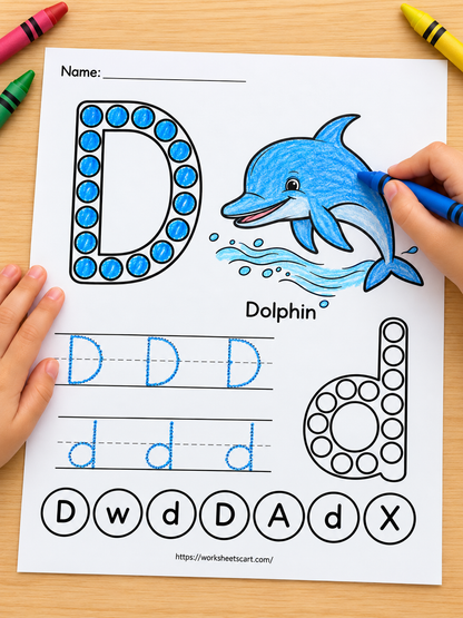 Alphabet Tracing Worksheets & Dot Marker ABC Activities for Preschool and Kindergarten, WWF508