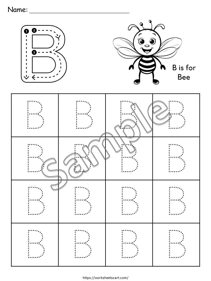 52 Alphabet Tracing Worksheets A-Z Printable, Uppercase Lowercase Letter Practice, Preschool & Kindergarten Handwriting Worksheets PDF, WWF547
